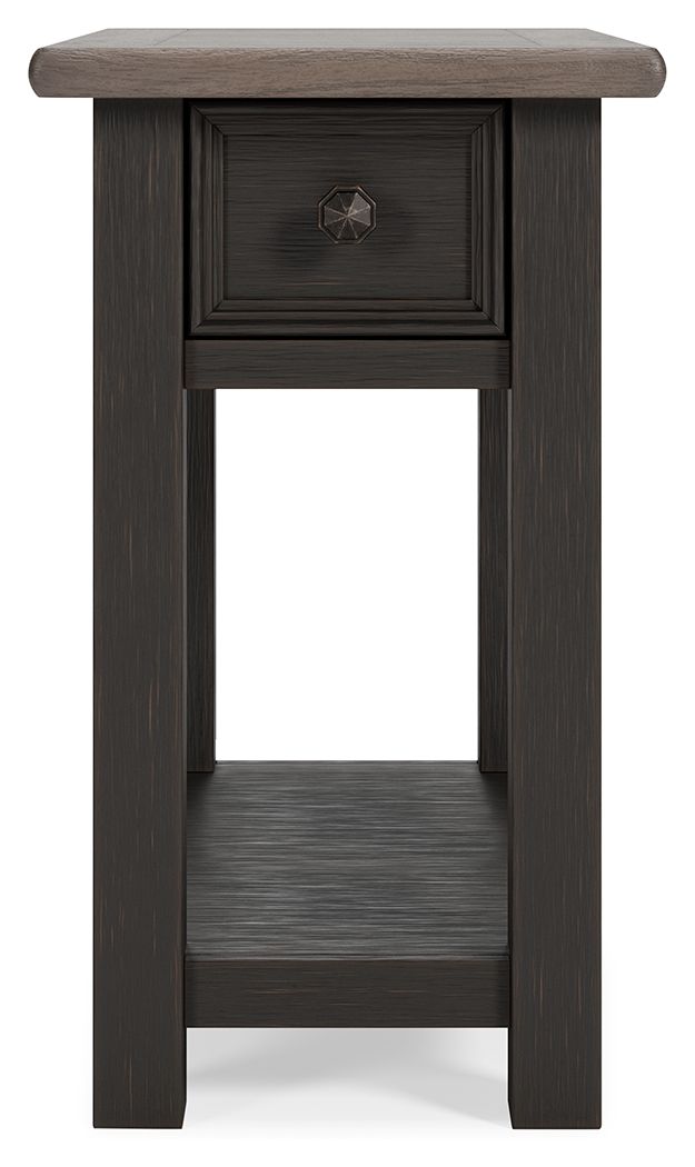 Tyler Creek - Chair Side End Table - Black / Gray, photo 4 of 7