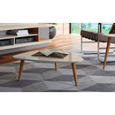 Utopia - Triangle Coffee Table - Off White by HouseOfZazla
