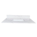 37-inch Quartz Bathroom Vanity Top with Undermount Single Bowl by HouseOfZazla