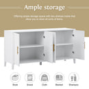 Accent Storage Cabinet Sideboard Wooden Cabinet with Metal Handles for Hallway, Entryway, Living Room, Bedroom