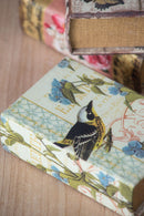 Book Boxes With Birds, Flowers, And Handwriting Design (Set of 4) - Multi by HouseOfZazla