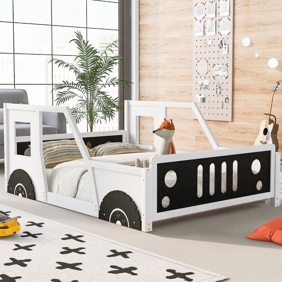 Classic Car Shaped Platform Bed With Wheels, photo 21 of 28