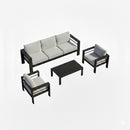 Outdoor Patio Set With All-Weather Thick Cushions by HouseOfZazla