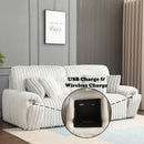 Jaya Power Motion Sofa with Sleeper & USB Port - Mondo Gray by HouseOfZazla