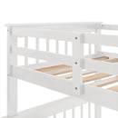 Stairway Bunk Bed With Storage And Guard Rail For Bedroom by HouseOfZazla