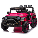 24V Ride On Large PickUp Truck car for Kids,ride On 4WD Toys with Remote Control,Parents Can Assist in Driving,Bluetooth music version,Pickup truck design with spacious storage in the rear.