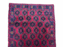 2' 10" X 4'7" Vintage Handmade Tribal Wool Rug Balouchi Rug Afghan Rug Red Blue