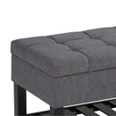 Saxon - Upholstered Transitional Storage Ottoman Bench by Unique Piece Furniture