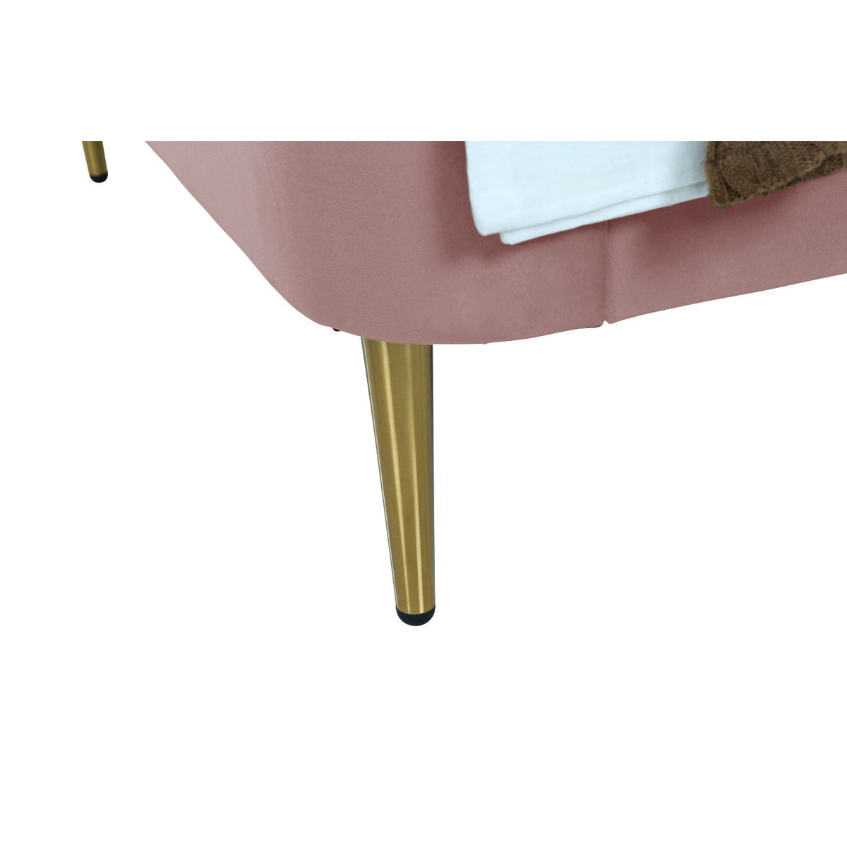 Mid-Century Modern Upholstered Bed With Curved Headboard, photo 21 of 40