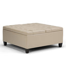 Harrison - Upholstered Coffee Table Storage Ottoman by Unique Piece Furniture
