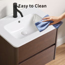 Vessel Sink Top With Overflow Drain - Milk White by HouseOfZazla