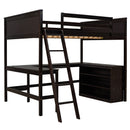 Loft Bed With Shelves With Desk by HouseOfZazla