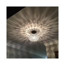 Krystal Ice 9"W 1-Light Semi-Flush Light Fixture by Kichler Chrome Glass Finish by LampsUSA