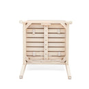 Cordoba - Dining Chair (Set of 2) With Acacia Wood Frame And Water Repellent Fabric - Beige / Yellow