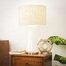 Cascade - Lamp Base Table Lamp - Beige / Gold / White by HouseOfZazla