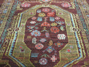 4' X 6' Antique Handmade Caucasian Shirvan Russian Armenian Wool Rug Colorful