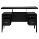 Graham 54-inch 4-drawer Double Pedestal Lift Top Computer Desk Black