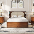 Headboard Bed With 2 Drawers And Trundle by Unique Piece Furniture