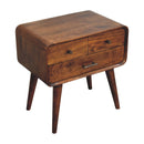 Avora - 3 Drawer Nightstand - Brown by HouseOfZazla