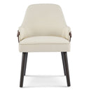 Indoor Dining Chair (Set of 2) - Beige / Brown by HouseOfZazla