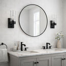 Zephyr - Single Light Sconce - Black / Clear by HouseOfZazla