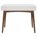 1 Drawer Writing Desk, Compact Size For Home Office - White