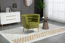 Accent Chair, leisure single chair with Golden feet