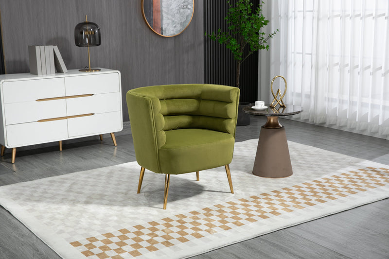 Accent Chair, leisure single chair with Golden feet