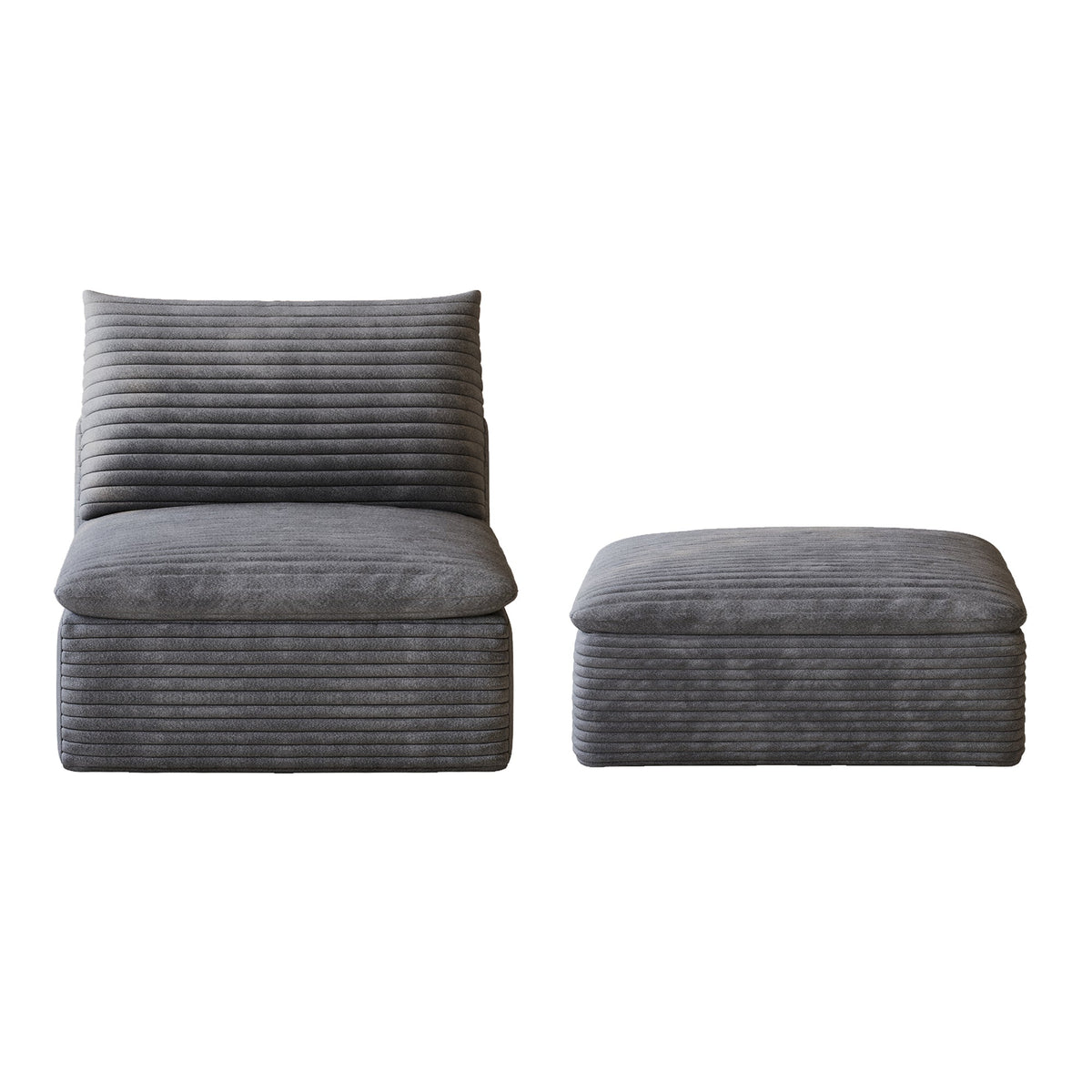1 Middle Seat Sofa with Ottoman, photo 2 of 9