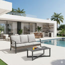 2 Piece Patio Set With Cushions & Coffee Table by HouseOfZazla
