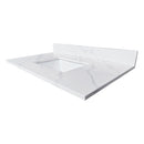 37-inch Quartz Bathroom Vanity Top with Undermount Single Bowl by HouseOfZazla