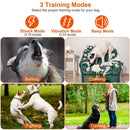 3280FT Dog Training Collar IP67 Waterproof Pet Beep Vibration Electric Shock Collar 3 Channels Rechargeable Transmitter Receiver Trainer with Flashlig by GBruno Store