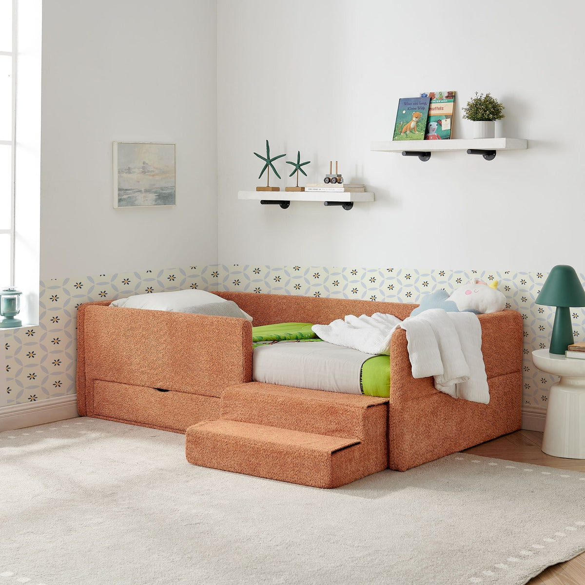 Safe Kids Bed With Guardrails And Storage, photo 11 of 14