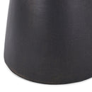 Outdoor Lightweight Concrete End Table With Half Sphere Top - Copper