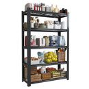 Heavy Duty 5 Tier Adjustable Metal Mesh Storage Rack With 2000 Lbs Capacity - Brushed Nickel by HouseOfZazla