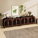 Vintage Arched Sideboard Cabinet with Mid-Century Vintage Style by HouseOfZazla