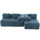 Sectional Free Combined Sofa With 2 Side Pockets by HouseOfZazla