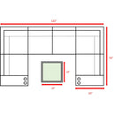 4 Person Patio Seating Set With Cushions, All Weather - Gray by Unique Piece Furniture