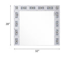 Noralie Mirrored & Faux Diamonds Accent Mirror