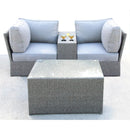 Comfortable Modern Patio Rattan Sectional Set With Cushions by Unique Piece Furniture