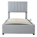 Upholstered Platform Bed With A Hydraulic Storage System by HouseOfZazla