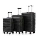 HIFINE TOURIST 20"/24"/28" 3-Piece Luggage Set in Dark Gray