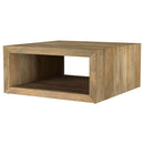 Mesa - Square Coffee Table - Natural by HouseOfZazla
