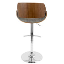 Adjustable Swivel Comfort Barstool Modern Design Set of Three by Unique Piece Furniture