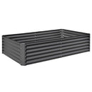 8×4×1.5 ft Galvanized Raised Garden Bed by HouseOfZazla