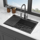 Drop In Kitchen Sink, 16 Gauge Stainless Steel, Topmount by HouseOfZazla