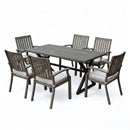 7-Piece Outdoor Dining Set with Aluminum Chairs by HouseOfZazla