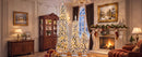 Snow Flocked Pre-Lit Pencil Christmas Tree