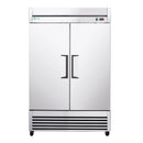 54" Commercial Refrigerator 49 Cu.Ft Stainless Steel 2 Door Reach-In Fridge by HouseOfZazla