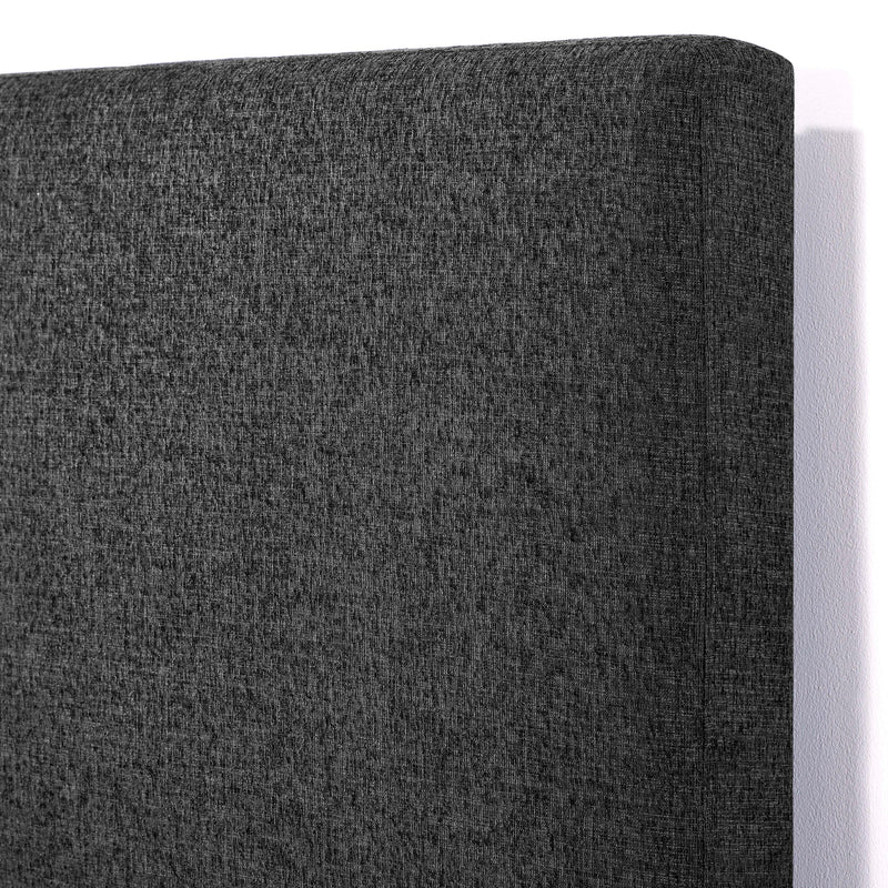 Walker Edison | Queen Size Charcoal Grey Upholstered Platform Bed